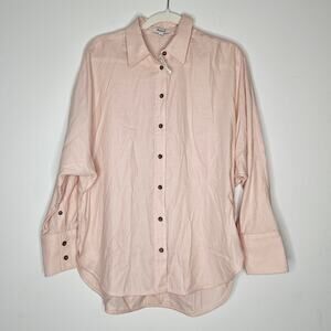 Madewell Blush Pink Collared Shirt NWT